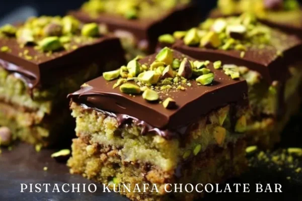 Pistachio Kunafa Chocolate Bar