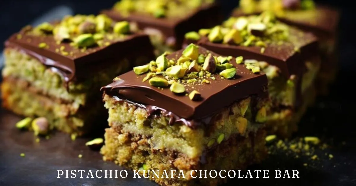 Pistachio Kunafa Chocolate Bar